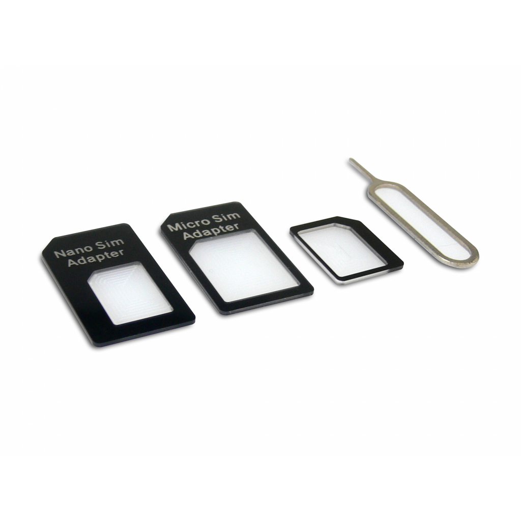SIM kártya adapter 4in1 Fekete SIM kártya adapter 4in1 Fekete