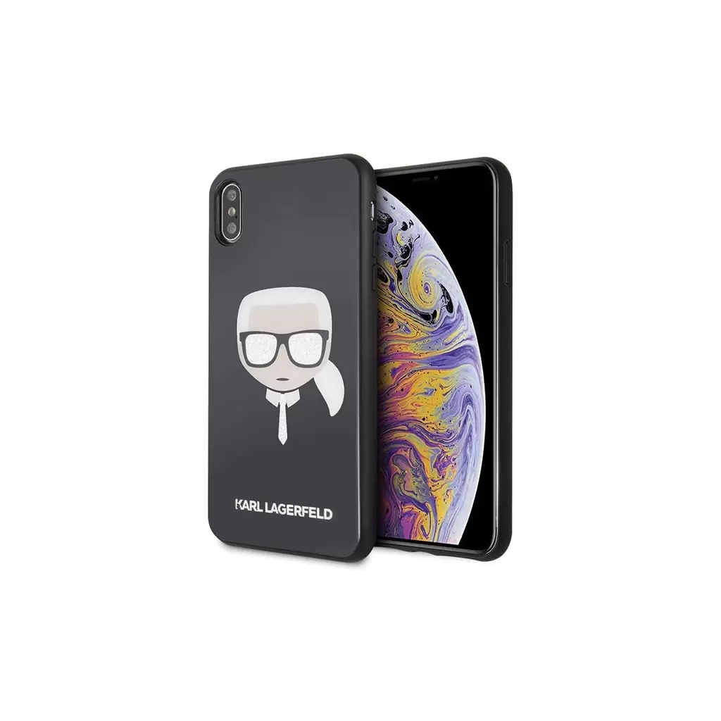 Karl Lagerfeld tok fekete KLHCI65DLHBK Apple Iphone Xs készülékhez