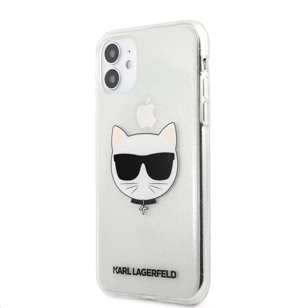 Karl Lagerfeld tok ezüst KLHCN61CHTUGLS Apple Iphone 11 készülékhez
