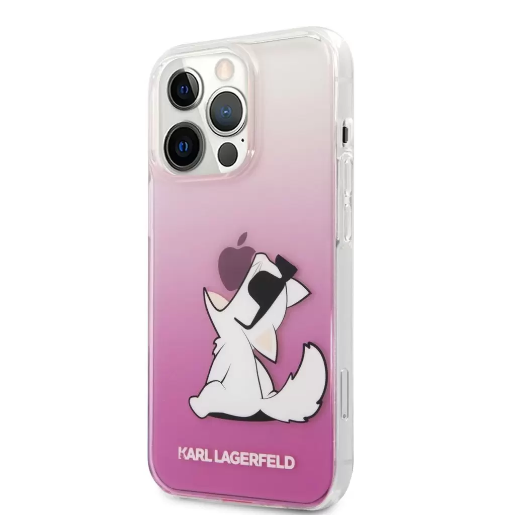 Karl Lagerfeld tok pink KLHCP13LCFNRCPI Apple Iphone 13 Pro készülékhez