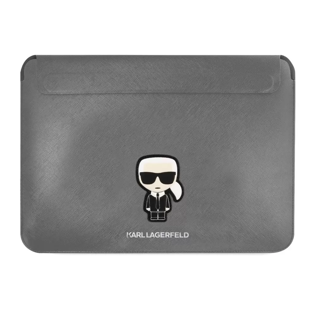 Karl Lagerfeld laptop táska ezüst 16″ KLCS16PISFG