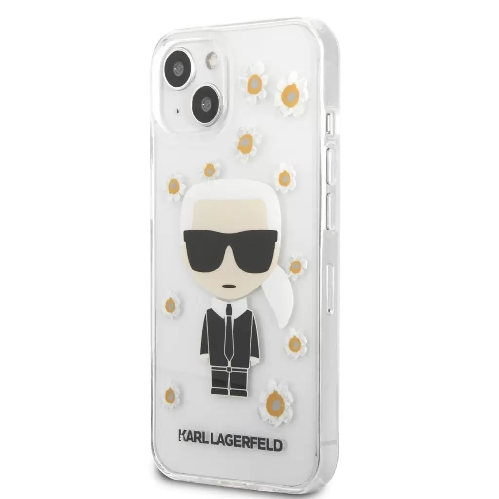 Karl Lagerfeld tok átlátszó KLHCP13SHFLT Apple iPhone 13 Mini készülékhez