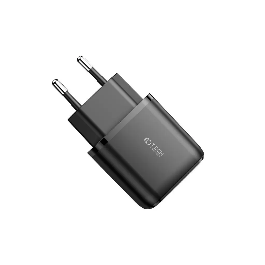 Tech-Protect C20W Hálózati Töltő adapter PD 20W / QC3.0 fekete
