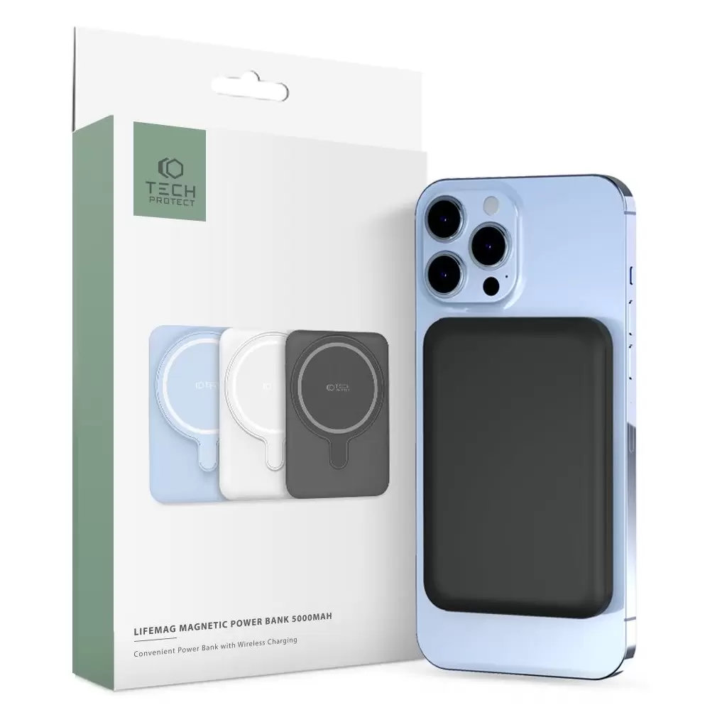 Tech-Protect PB10 Magsafe powerbank 5000mah fekete 926716 Tech-Protect PB10 Magsafe powerbank 5000mah fekete 926716