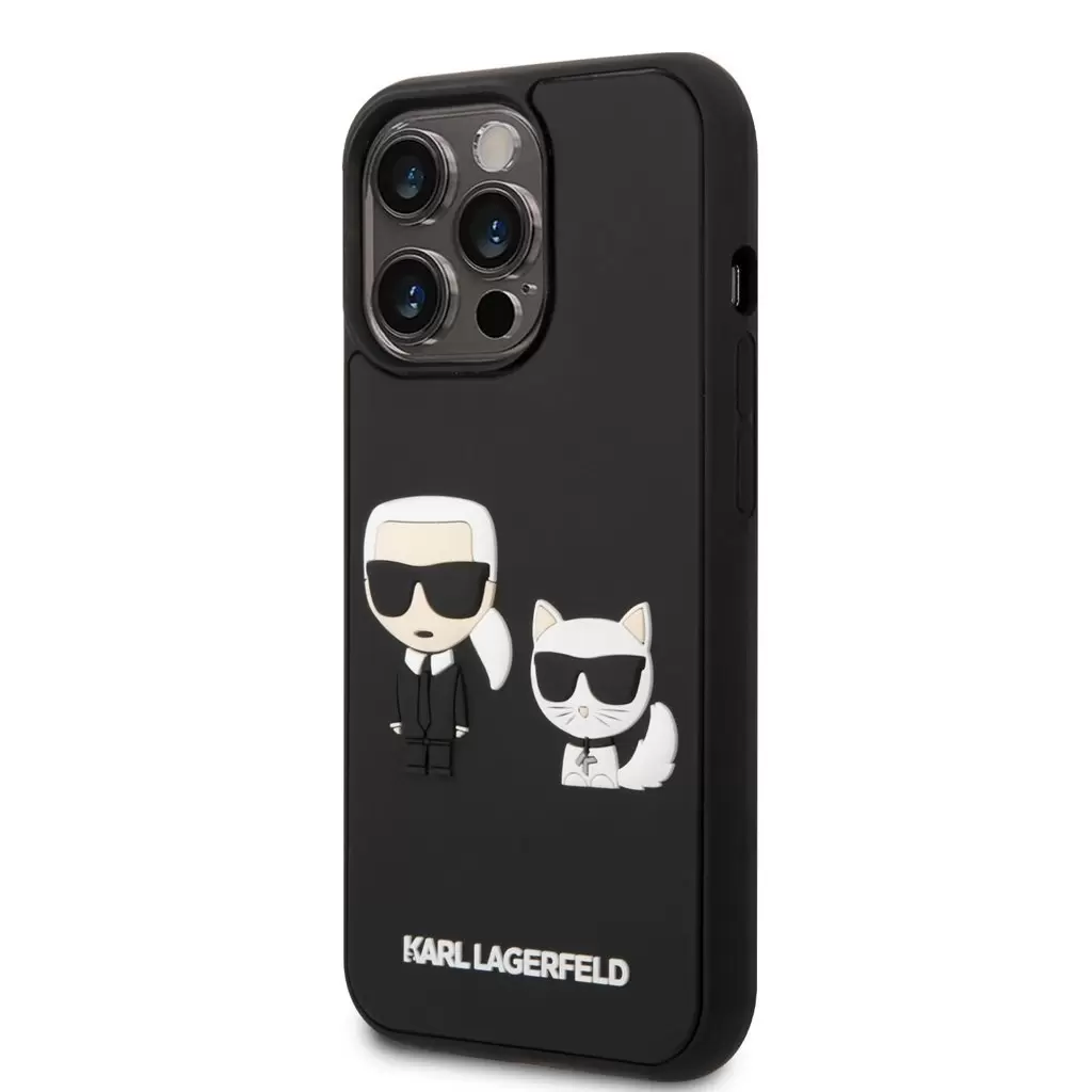 Karl Lagerfeld tok fekete KLHCP14X3DRKCK Apple iPhone 14 Pro Max készülékhez
