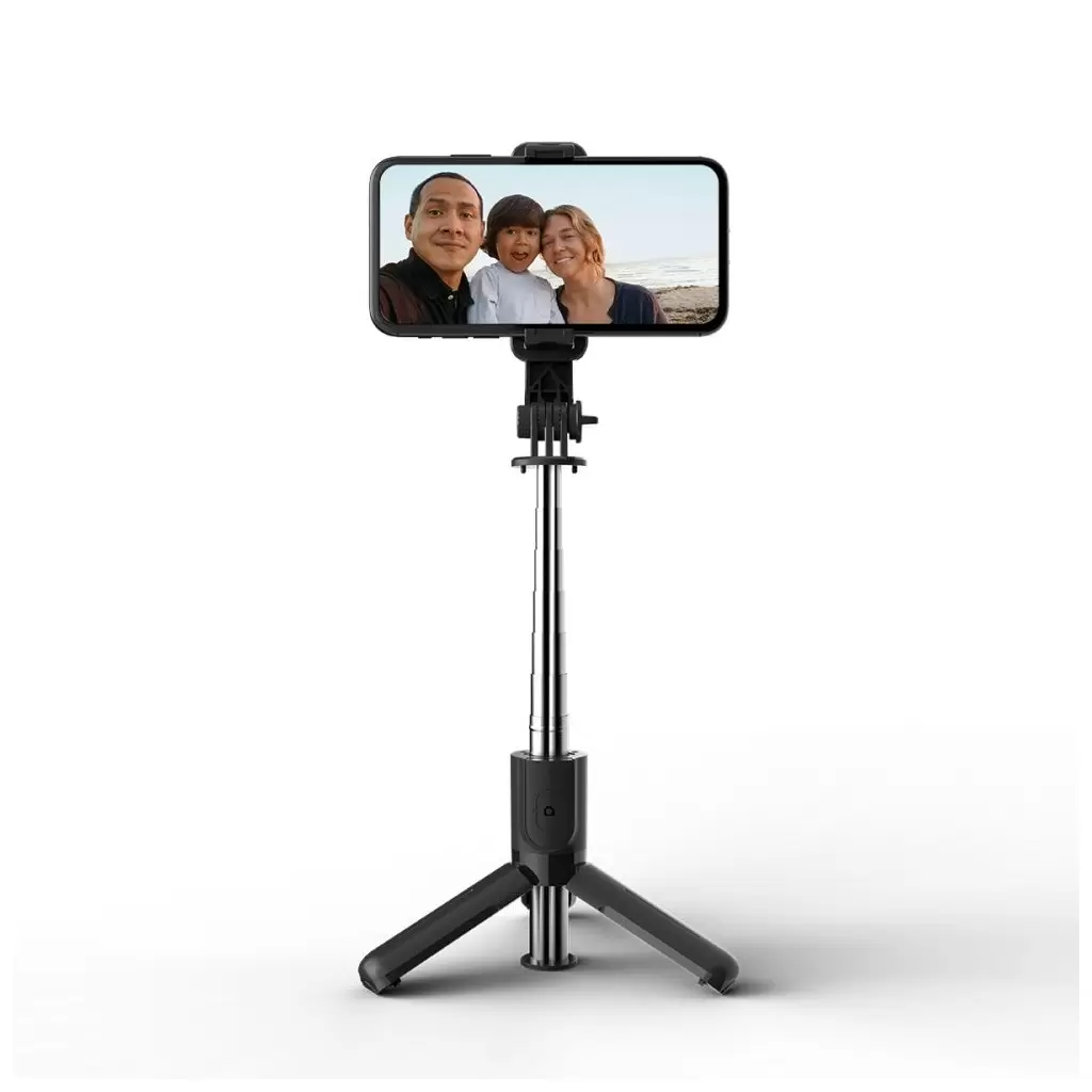 Tech-Protect L02S vezetéknélküli Selfiebot Tripod fekete