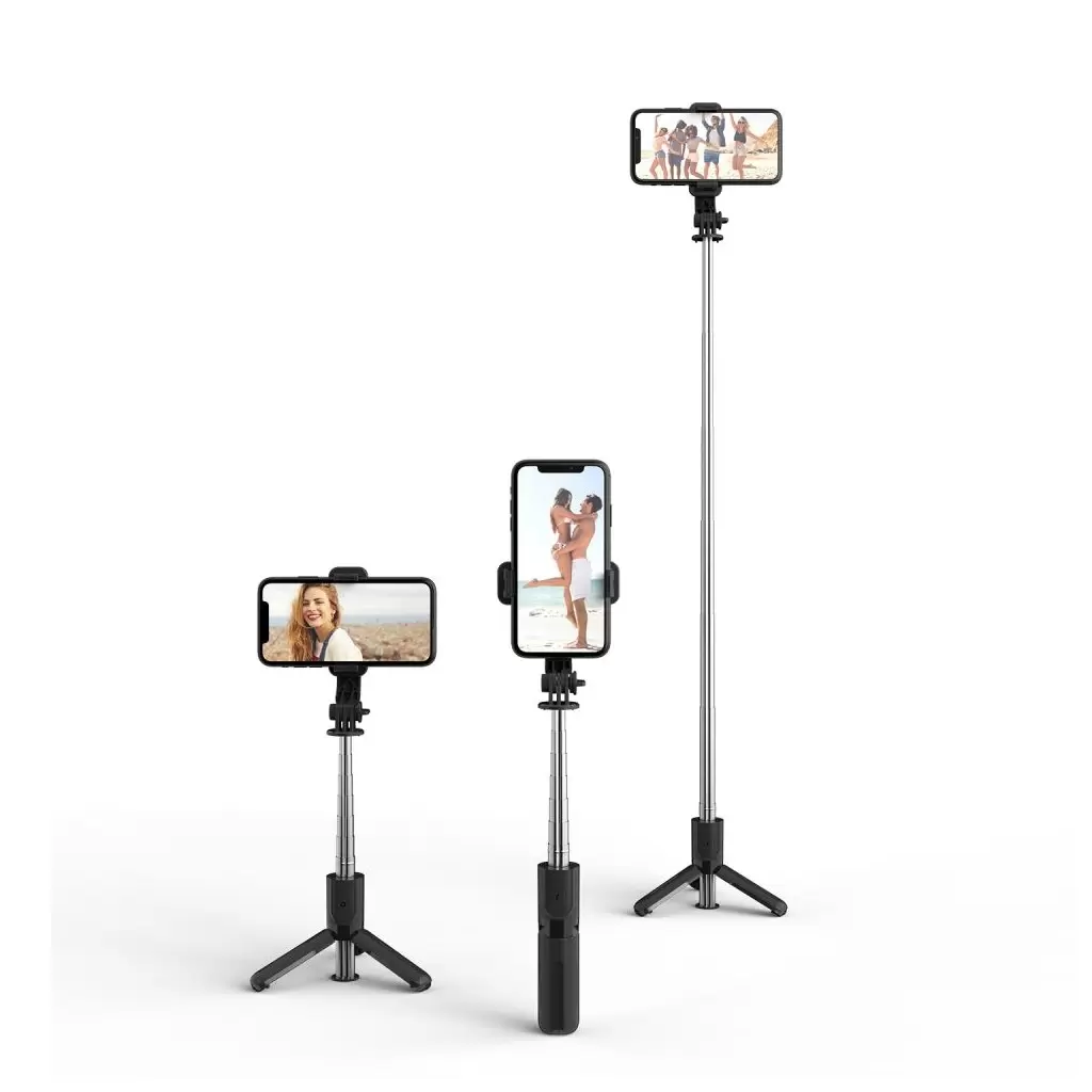 Tech-Protect L02S vezetéknélküli Selfiebot Tripod fekete