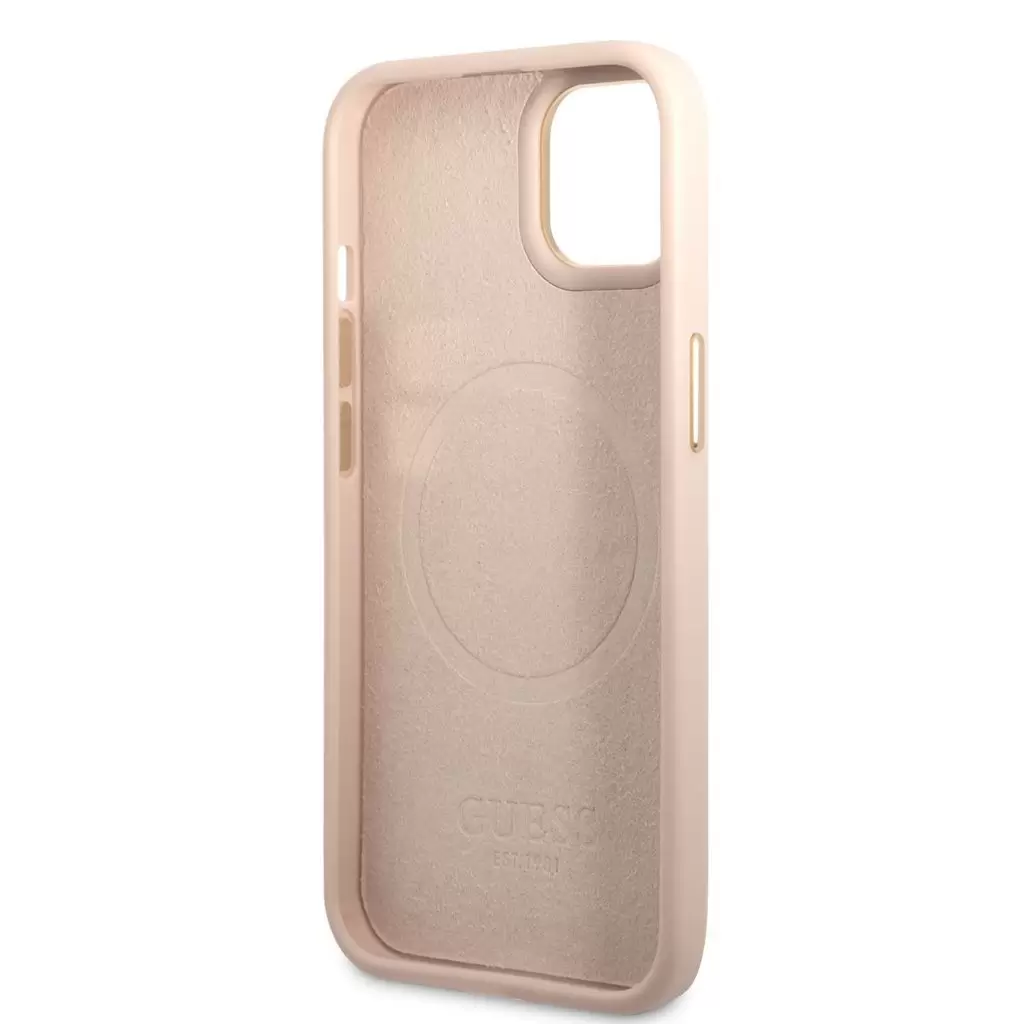 Guess MagSafe tok pink GUHMP14SU4GPRP Apple iPhone 14 készülékhez