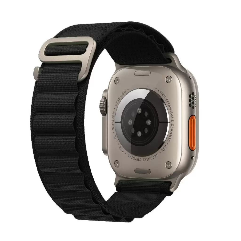 Tech-Protect Nylon Pro ALPESI óraszíj fekete Apple Watch 42mm (S1-S3) / 44mm / 45mm / 46mm / 49mm készülékhez 928370