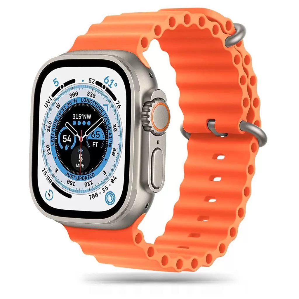 Tech-Protect ICONBAND PRO / ÓCEÁN óraszíj narancs Apple Watch 42mm (S1-S3) / 44mm / 45mm / 46mm / 49mm készülékhez