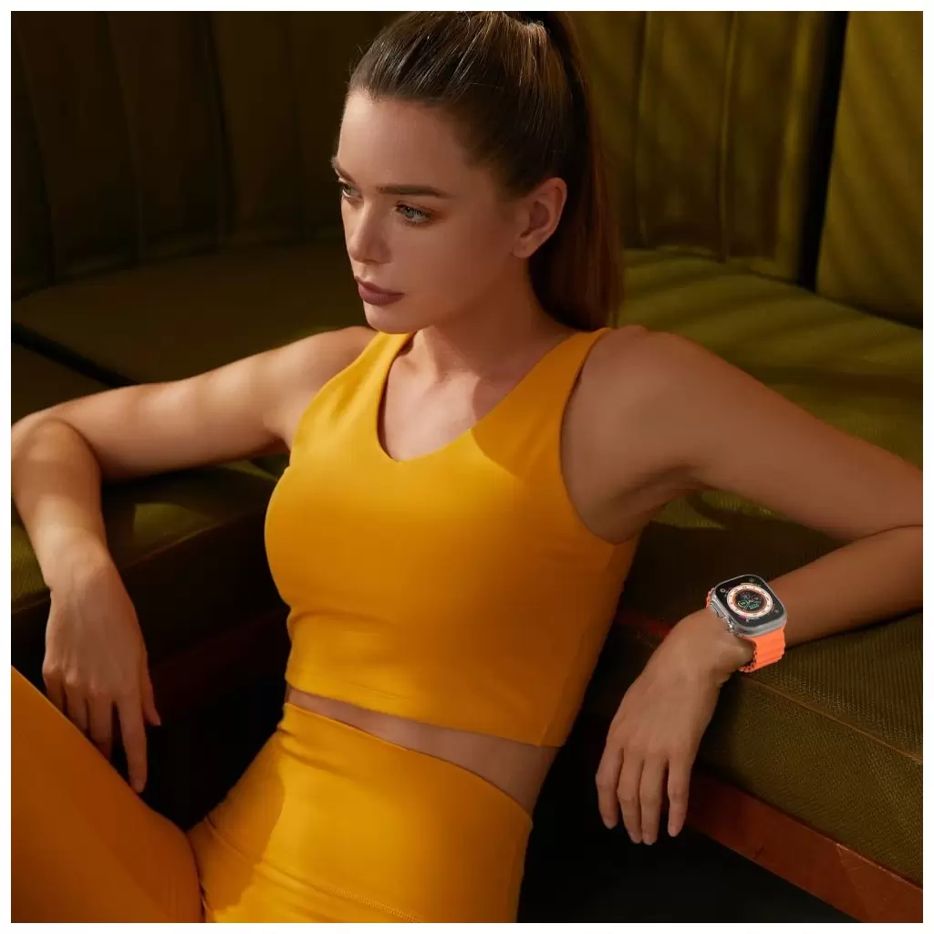 Tech-Protect ICONBAND PRO / ÓCEÁN óraszíj narancs Apple Watch 42mm (S1-S3) / 44mm / 45mm / 46mm / 49mm készülékhez