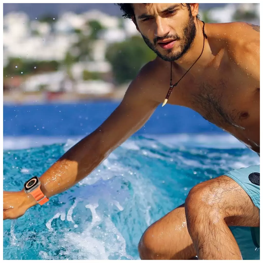 Tech-Protect ICONBAND PRO / ÓCEÁN óraszíj narancs Apple Watch 42mm (S1-S3) / 44mm / 45mm / 46mm / 49mm készülékhez