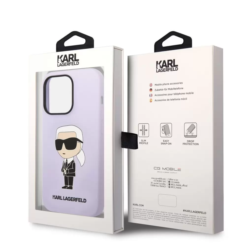Karl Lagerfeld tok lila KLHCP14XSNIKBCU Apple Iphone 14 Pro Max készülékhez