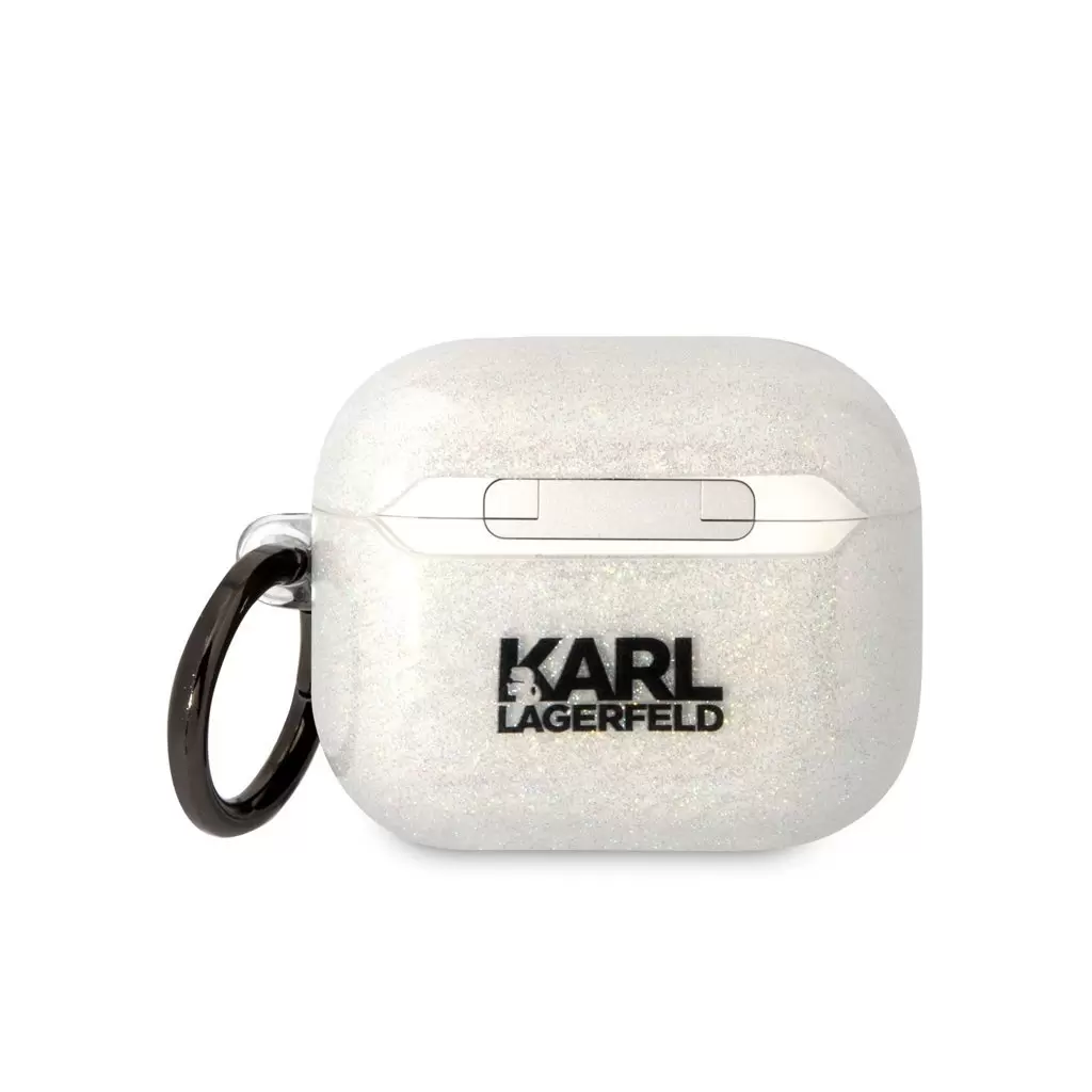 Karl Lagerfeld tok fehér KLA3HNKCTGT Airpods 3 készülékhez