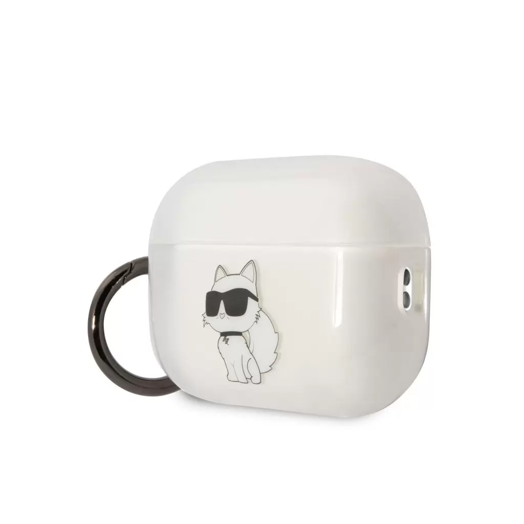 Karl Lagerfeld tok fehér KLAP2HNCHTCT Airpods Pro 2 készülékhez