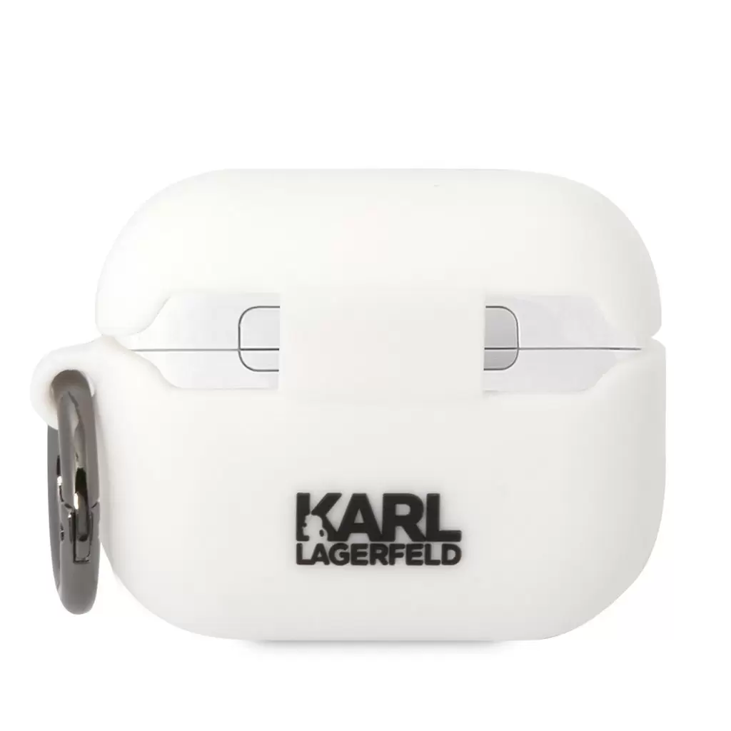 Karl Lagerfeld tok fehér KLAPRUNIKH Airpods Pro készülékhez