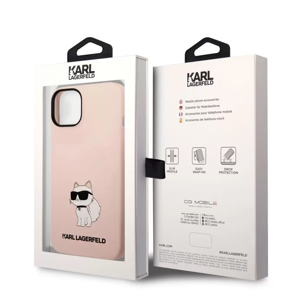 Karl Lagerfeld tok pink KLHCP14SSNCHBCP Iphone 14 készülékhez