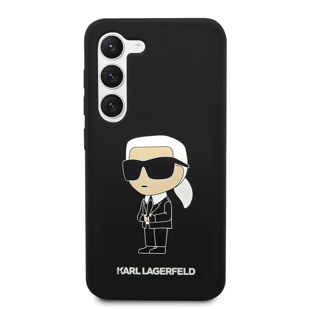 Karl Lagerfeld tok fekete KLHCS23MSNIKBCK Samsung Galaxy S23+ készülékhez