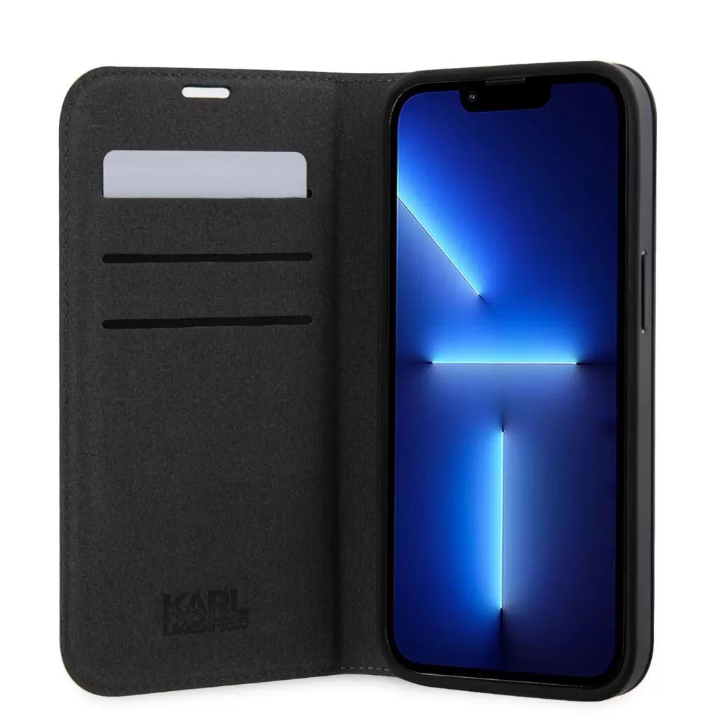 Karl Lagerfeld tok fekete Apple Iphone 14 készülékhez KLBKP14SSAKLHPK