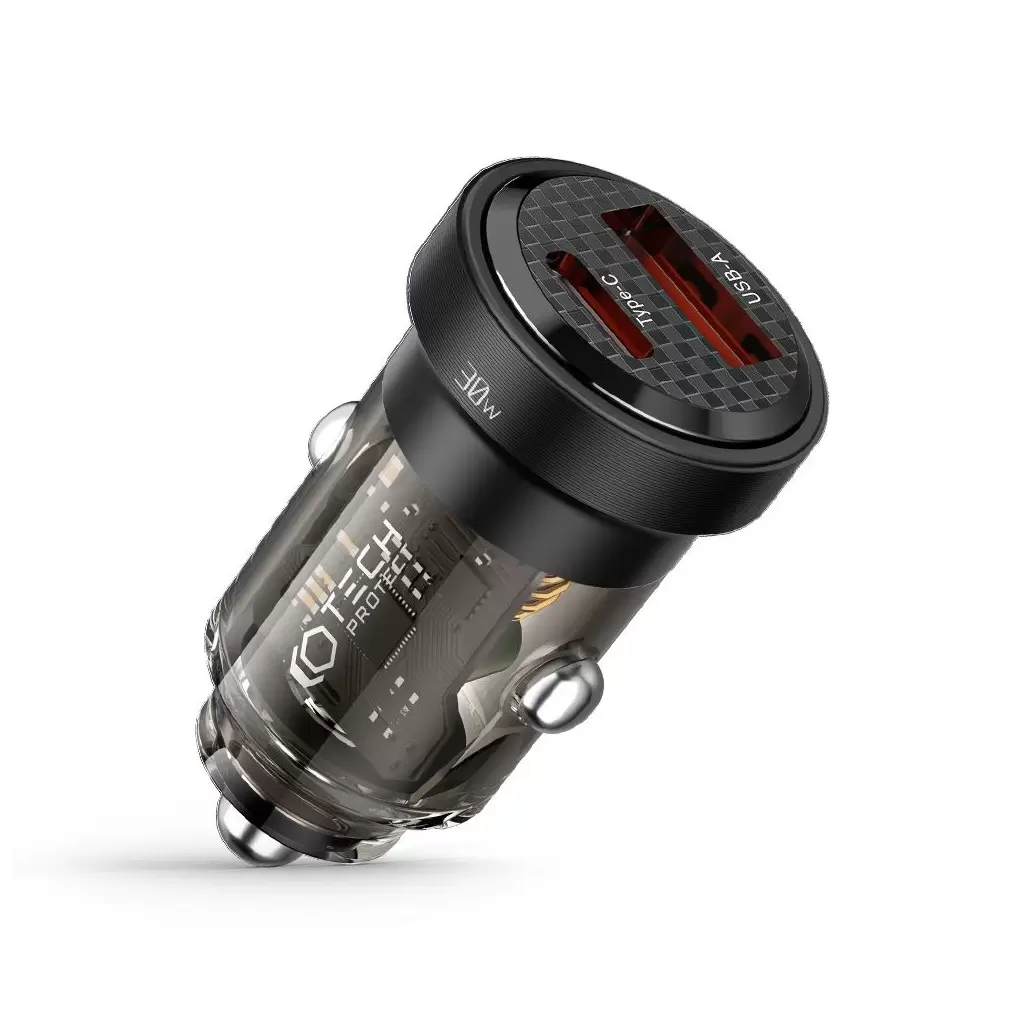 Tech-Protect autós töltő CC30W PD30W / QC3.0 Tech-Protect autós töltő CC30W PD30W / QC3.0