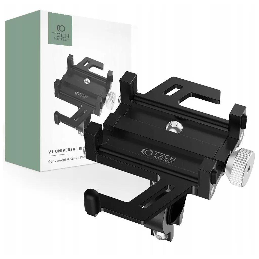 Tech-Protect Kerékpáros tartó V1 Fekete Tech-Protect Kerékpáros tartó V1 Fekete
