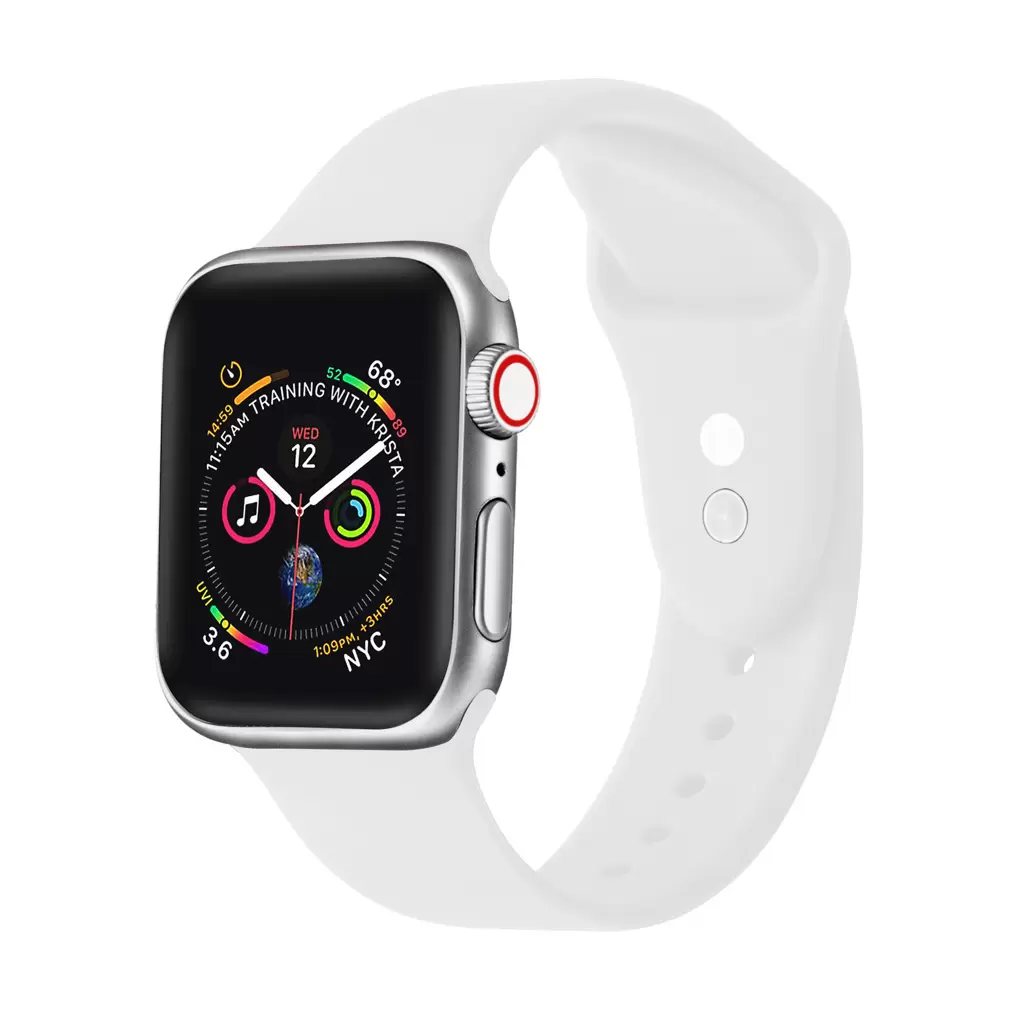 XPRO™ Apple Watch szilikon sport szíj Fehér Apple Watch 38mm / 40mm / 41mm / 42mm (S10) készülékhez