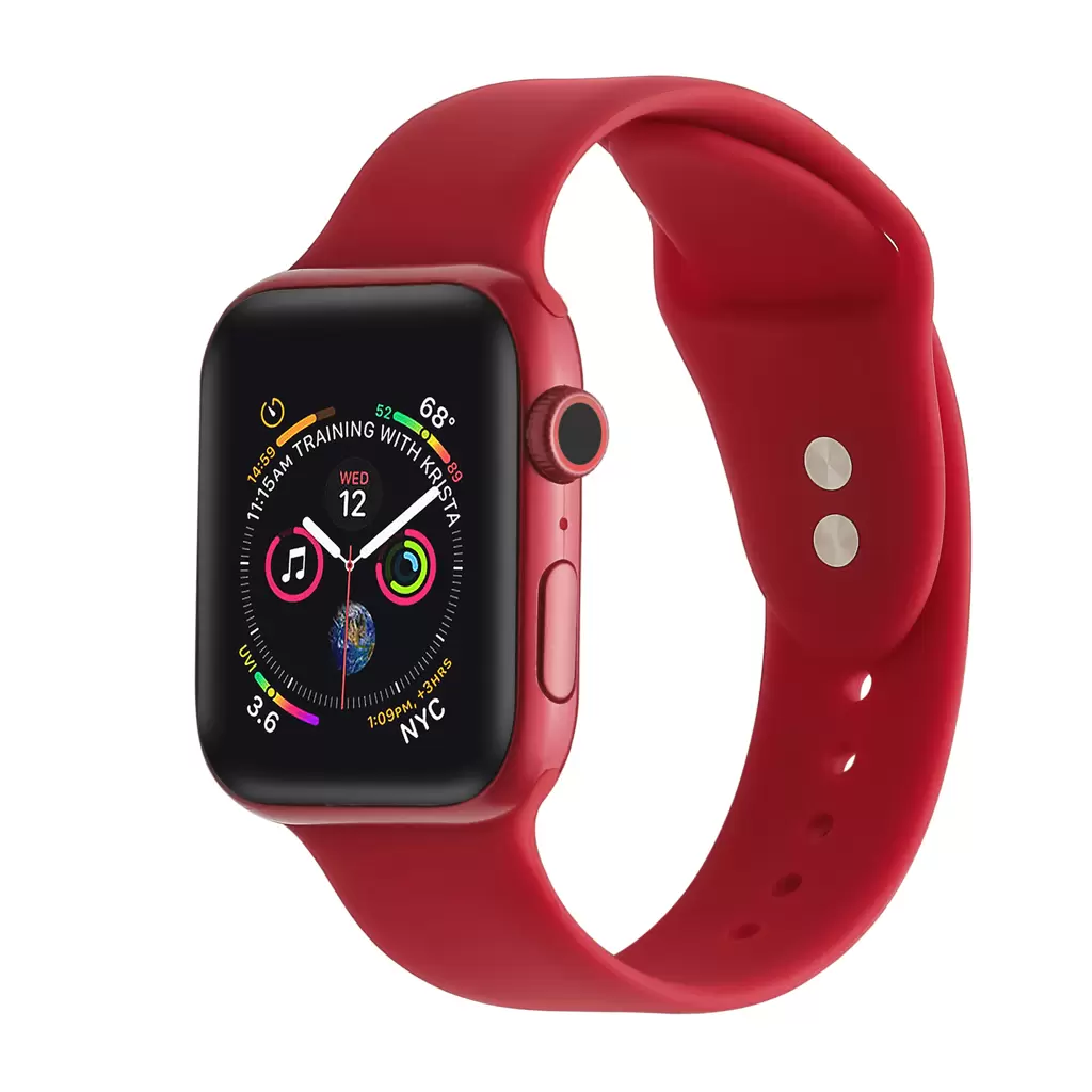 XPRO™ Apple Watch szilikon sport szíj Piros Apple Watch 38mm / 40mm / 41mm / 42mm (S10) készülékhez