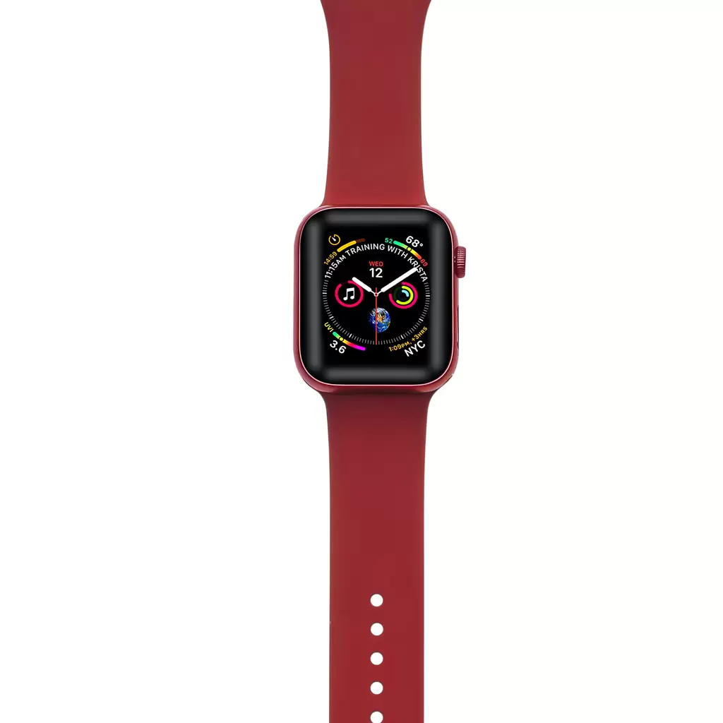 XPRO™ Apple Watch szilikon sport szíj Piros Apple Watch 42mm (S1-S3) / 44mm / 45mm / 46mm / 49mm készülékhez