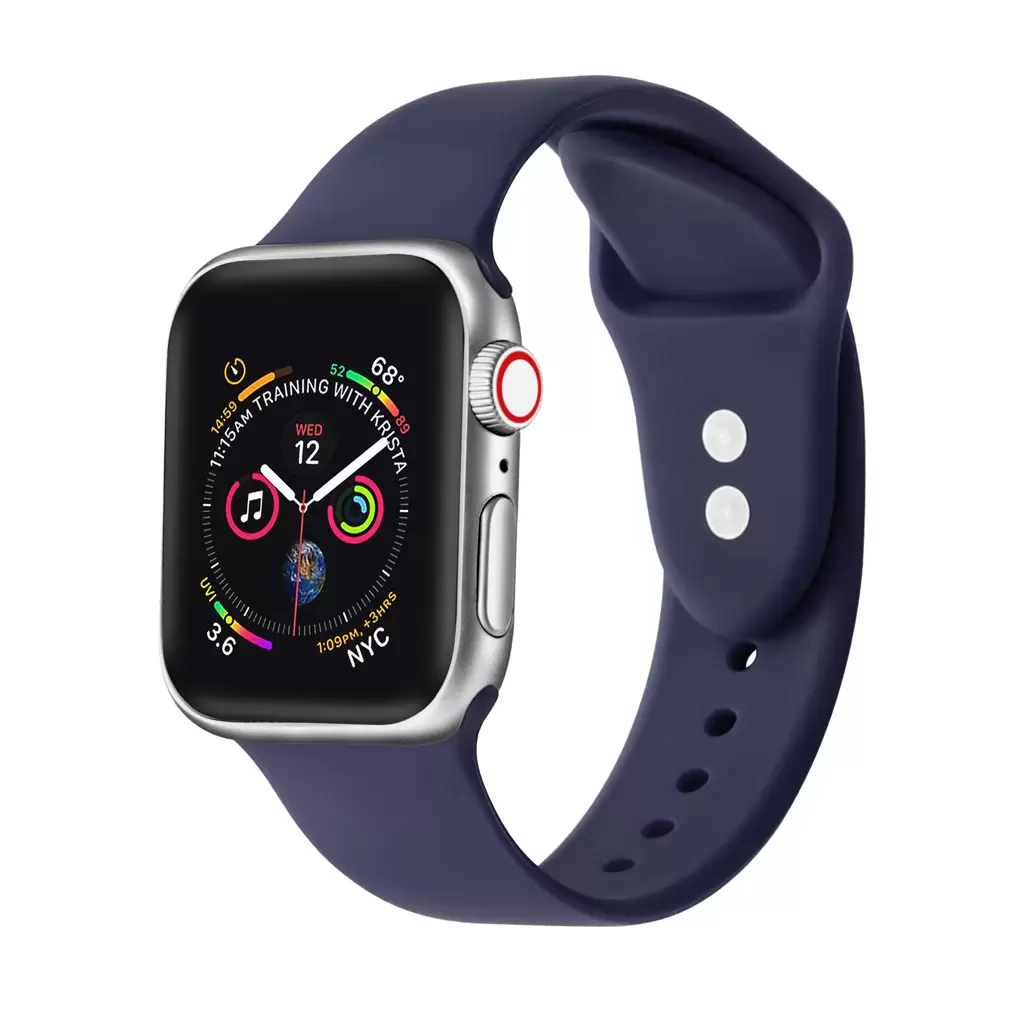 XPRO™ Apple Watch szilikon sport szíj Sötétkék Apple Watch 38mm / 40mm / 41mm / 42mm (S10) készülékhez