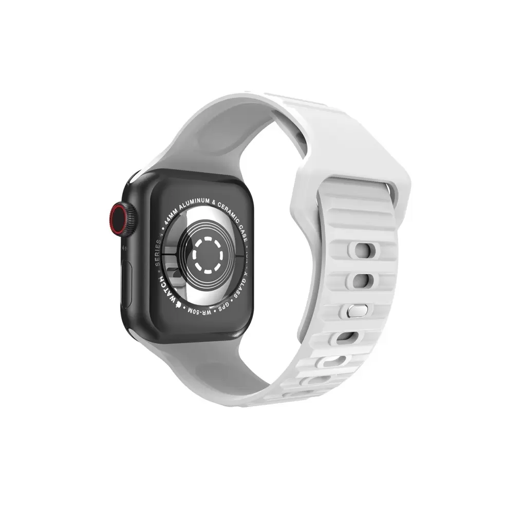XPRO™ Apple Watch sport szilikon szíj Fehér Apple Watch 38mm / 40mm / 41mm / 42mm (S10) készülékhez