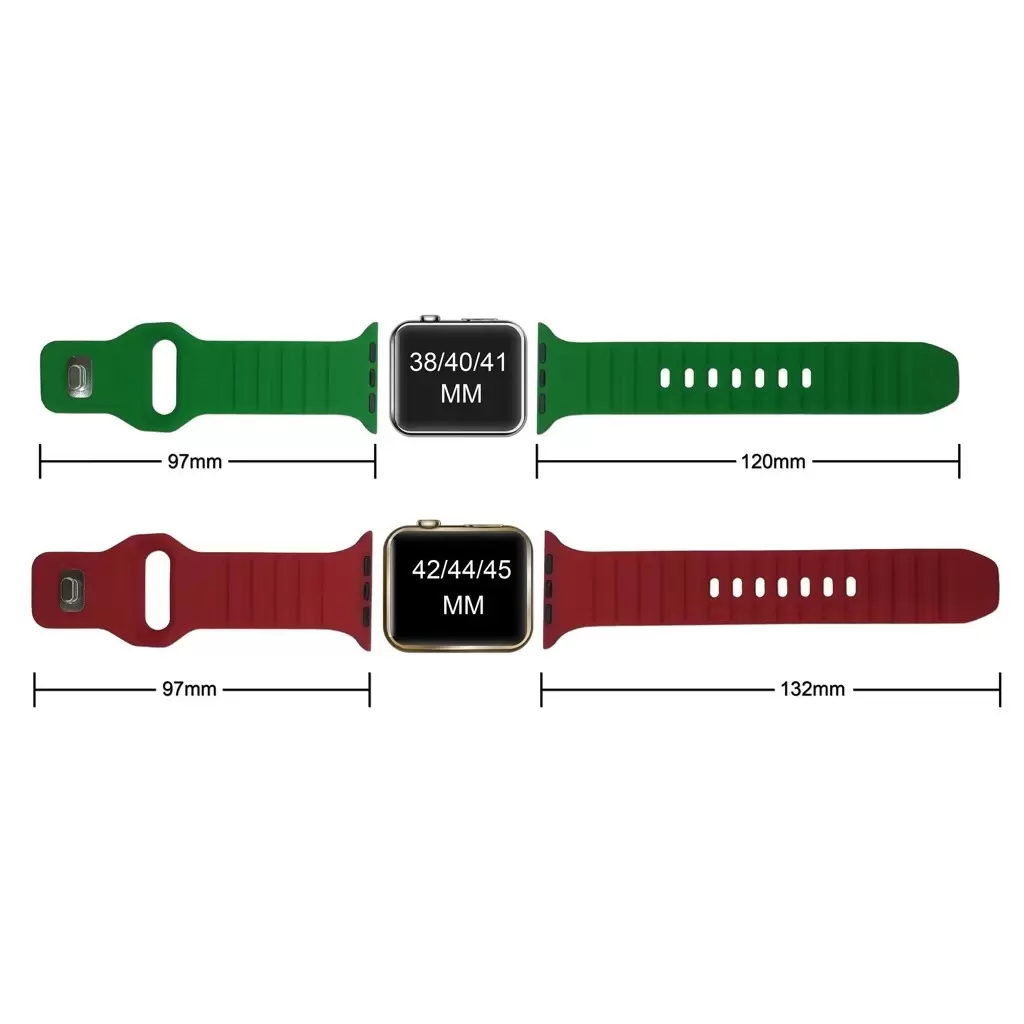 XPRO™ Apple Watch sport szilikon szíj Fehér Apple Watch 42mm (S1-S3) / 44mm / 45mm / 46mm / 49mm készülékhez