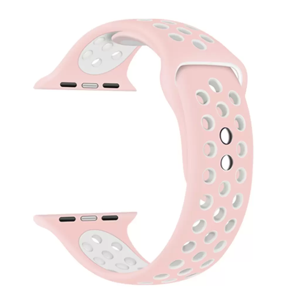 XPRO™ Apple Watch lélegző sport szíj Pink / Fehér Apple Watch 42mm (S1-S3) / 44mm / 45mm / 46mm / 49mm készülékhez