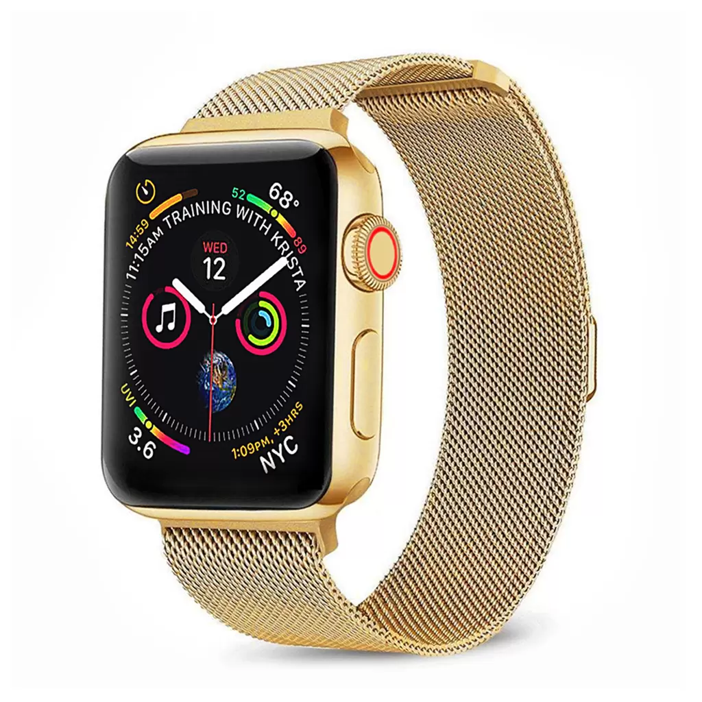 XPRO™ Apple Watch két részes milánói szíj Arany Apple Watch 42mm (S1-S3) / 44mm / 45mm / 46mm / 49mm készülékhez