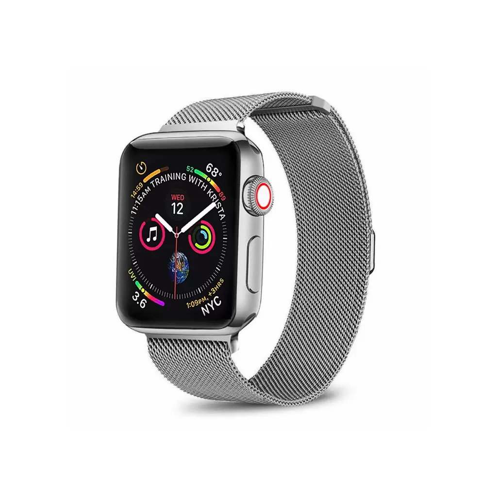 XPRO™ Apple Watch két részes milánói szíj Ezüst Apple Watch 38mm / 40mm / 41mm / 42mm (S10) készülékhez