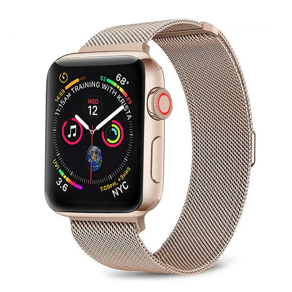 XPRO™ Apple Watch két részes milánói szíj Pink Apple Watch 38mm / 40mm / 41mm / 42mm (S10) készülékhez