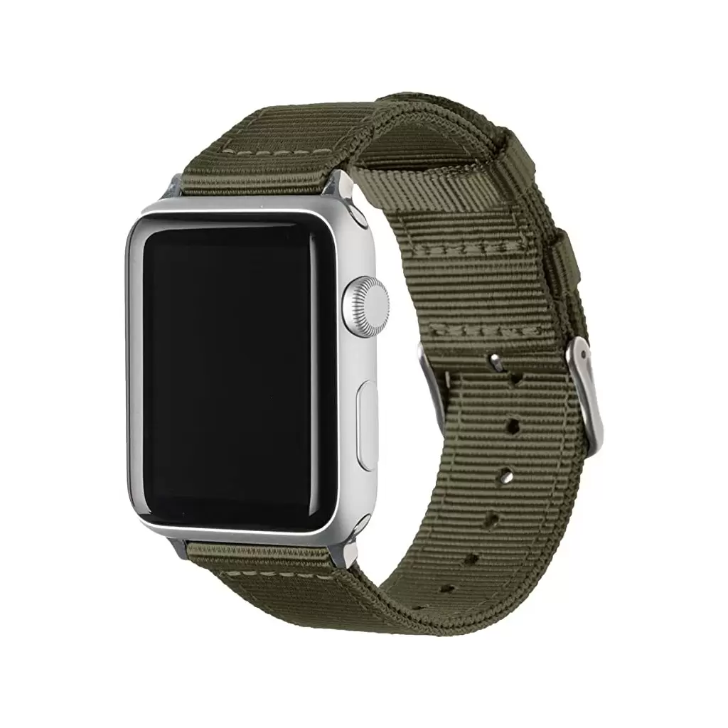 XPRO™ Apple Watch szőtt műanyag szíj Zöld Apple Watch 42mm (S1-S3) / 44mm / 45mm / 46mm / 49mm készülékhez