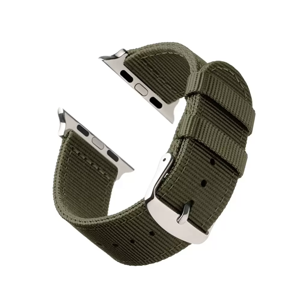 XPRO™ Apple Watch szőtt műanyag szíj Zöld Apple Watch 42mm (S1-S3) / 44mm / 45mm / 46mm / 49mm készülékhez