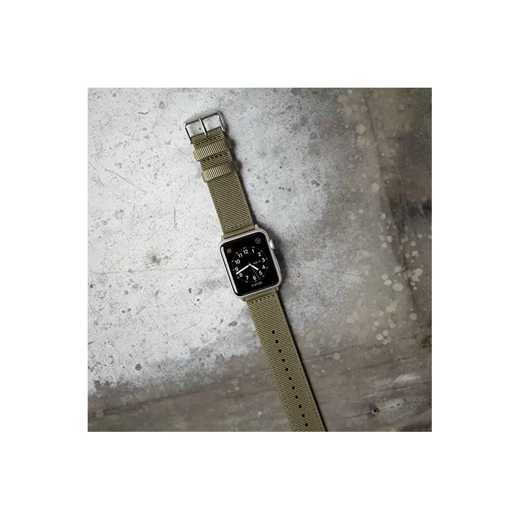 XPRO™ Apple Watch szőtt műanyag szíj Zöld Apple Watch 42mm (S1-S3) / 44mm / 45mm / 46mm / 49mm készülékhez
