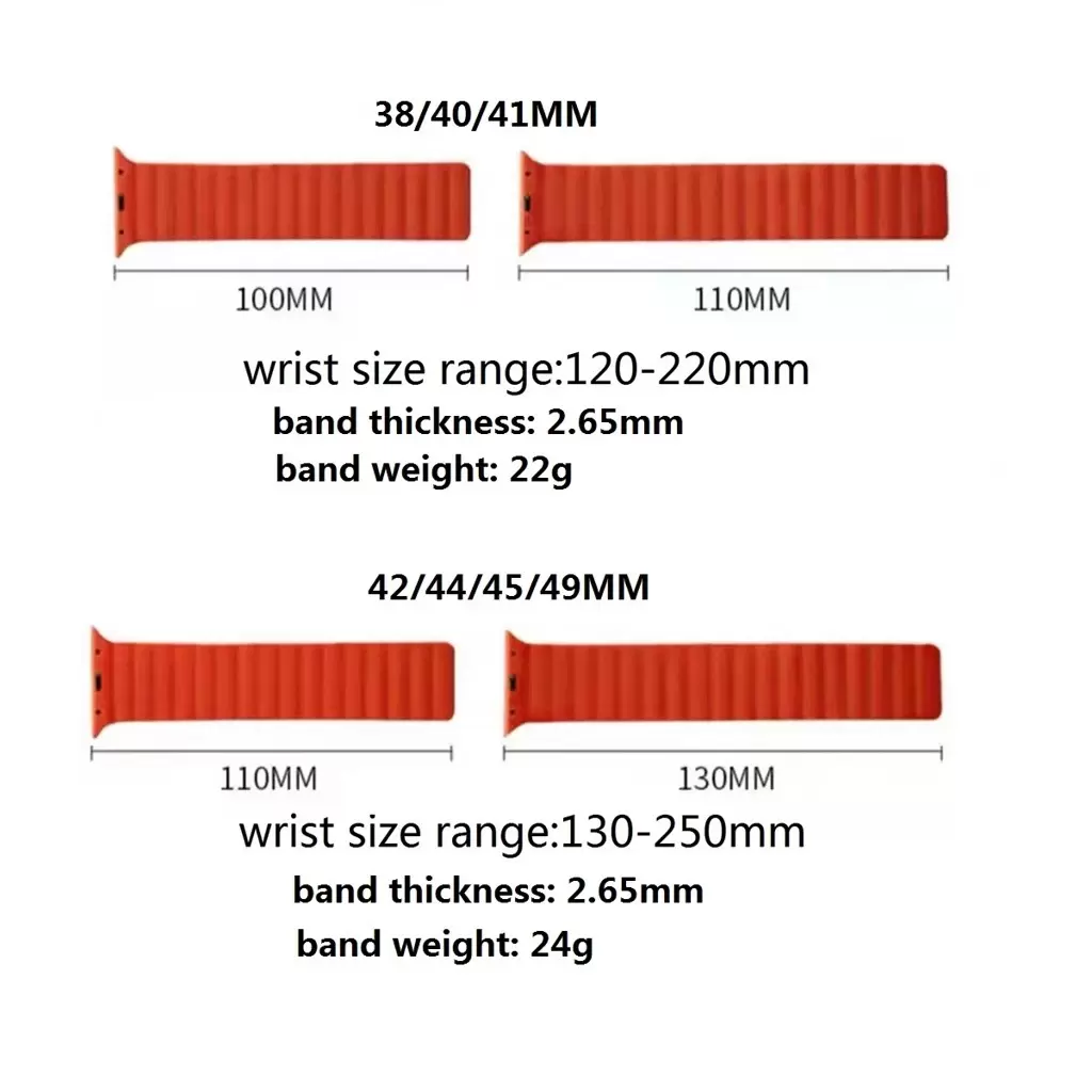 XPRO™ Apple Watch mágneses szilikon szíj pink Apple Watch 38mm / 40mm / 41mm / 42mm (S10) készülékhez