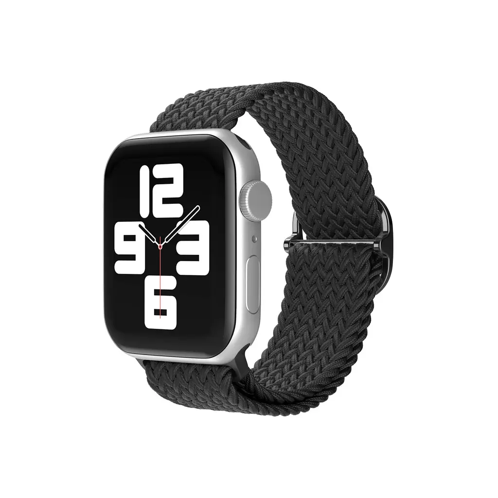 XPRO™ Apple Watch szőtt szövet körpánt Fekete Apple Watch 38mm / 40mm / 41mm / 42mm (S10) készülékhez