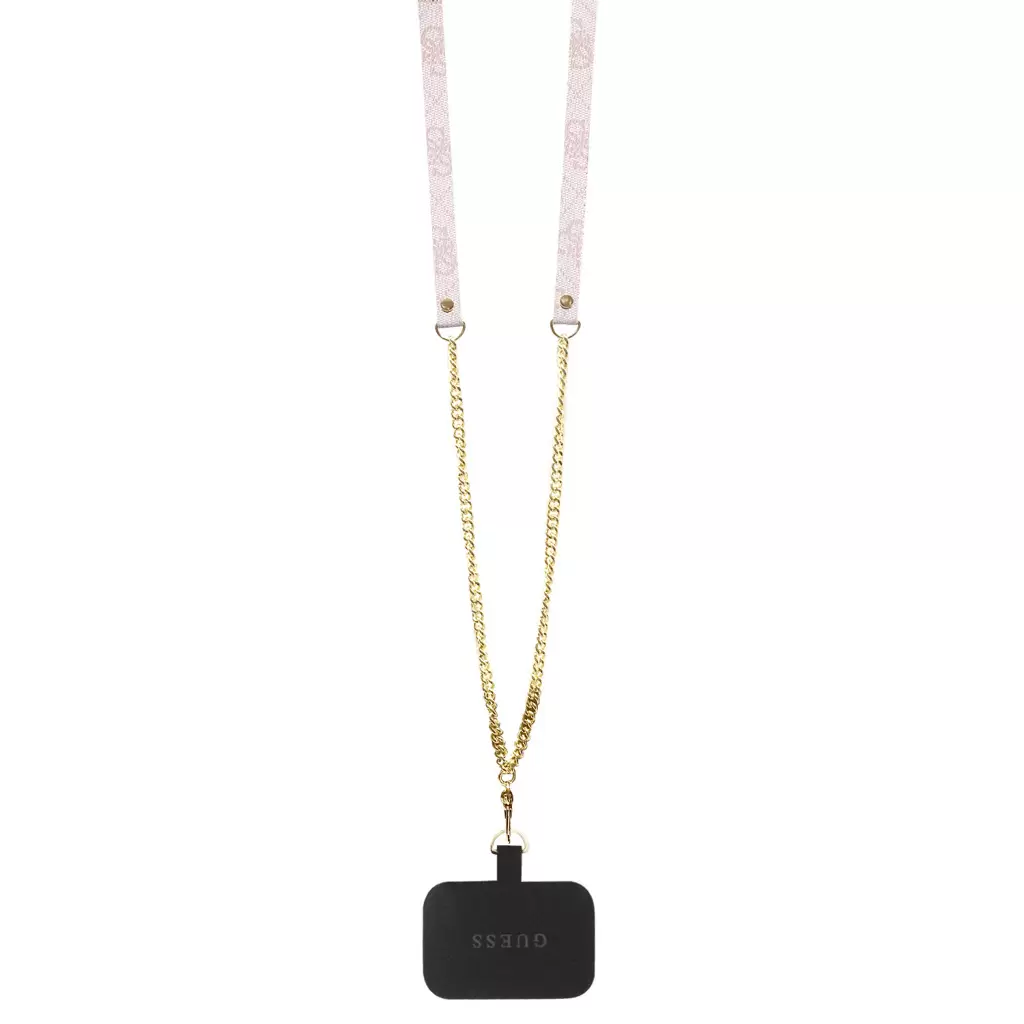 Guess tok + crossbody strap Pink Apple Iphone 15 készülékhez GUHCP15SP4TDSCPP