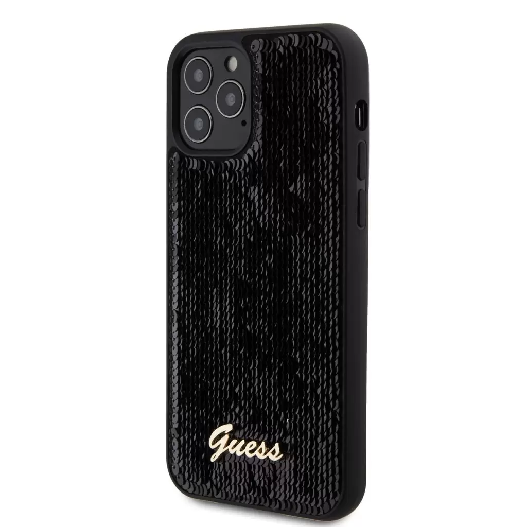 Guess tok Fekete Apple Iphone 12 / 12 Pro készülékhez GUHCP12MPSFDGSK