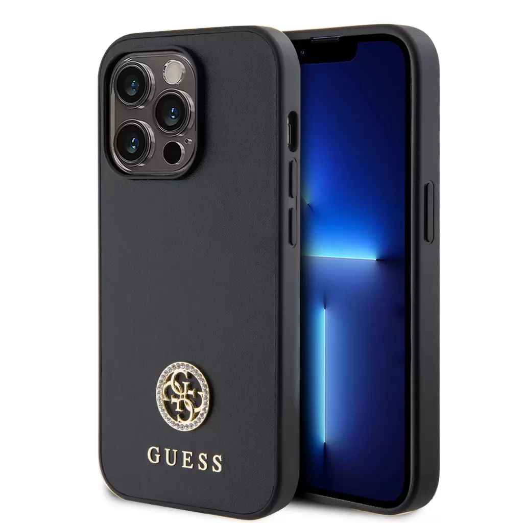 Guess tok Fekete Apple Iphone 15 Pro készülékhez GUHCP15LPS4DGPK
