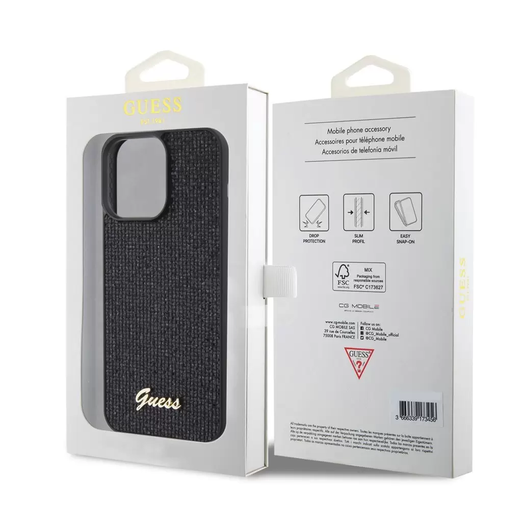 Guess tok Fekete Apple Iphone 15 Pro Max készülékhez GUHCP15XPMSDGSK