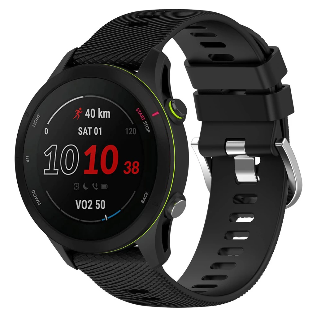XPRO™ Garmin szilikon óraszíj Fekete 22mm