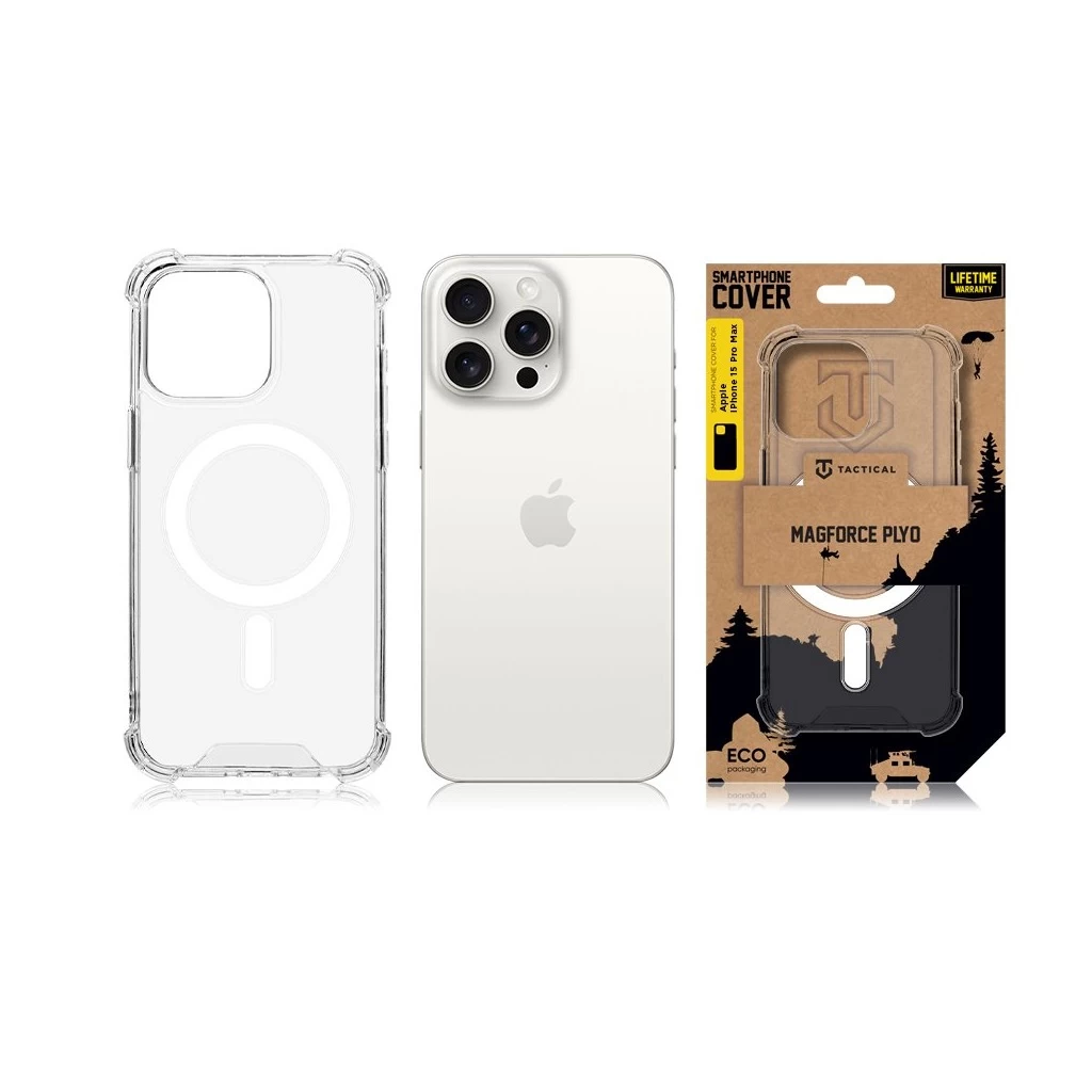 Tactical MagForce Plyo Armor átlátszó tok Apple iPhone 15 Pro készülékhez