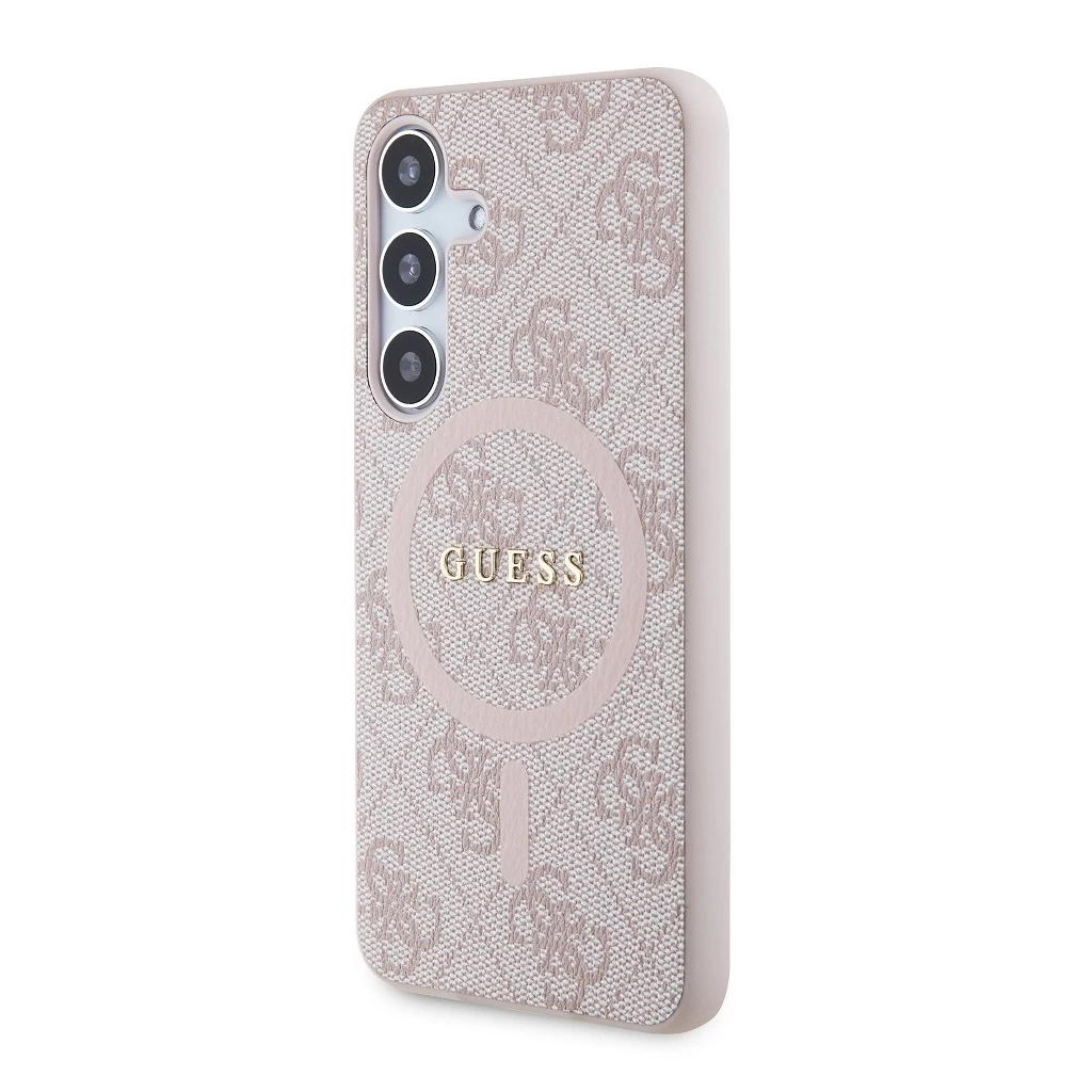 Guess MagSafe tok rózsaszín GUHMS24SG4GFRP Samsung Galaxy S24 készülékhez