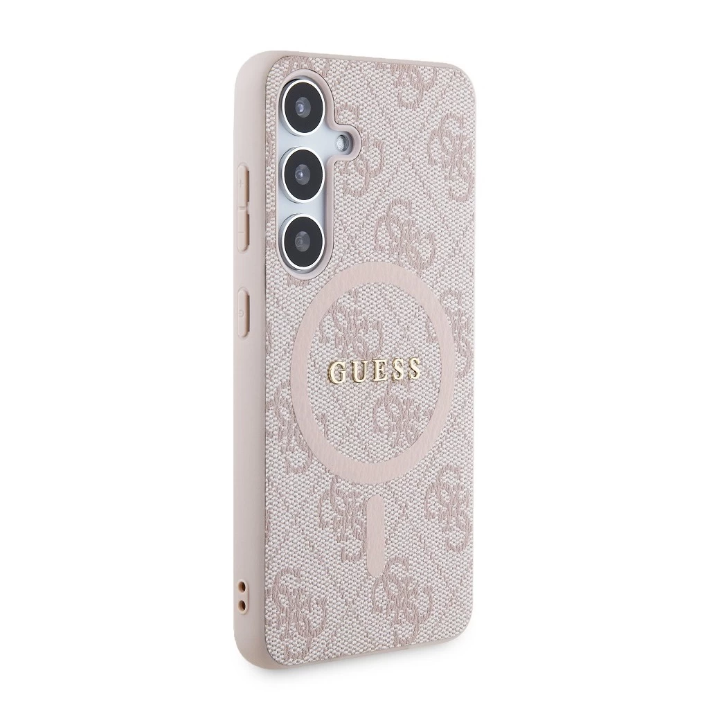 Guess MagSafe tok rózsaszín GUHMS24SG4GFRP Samsung Galaxy S24 készülékhez