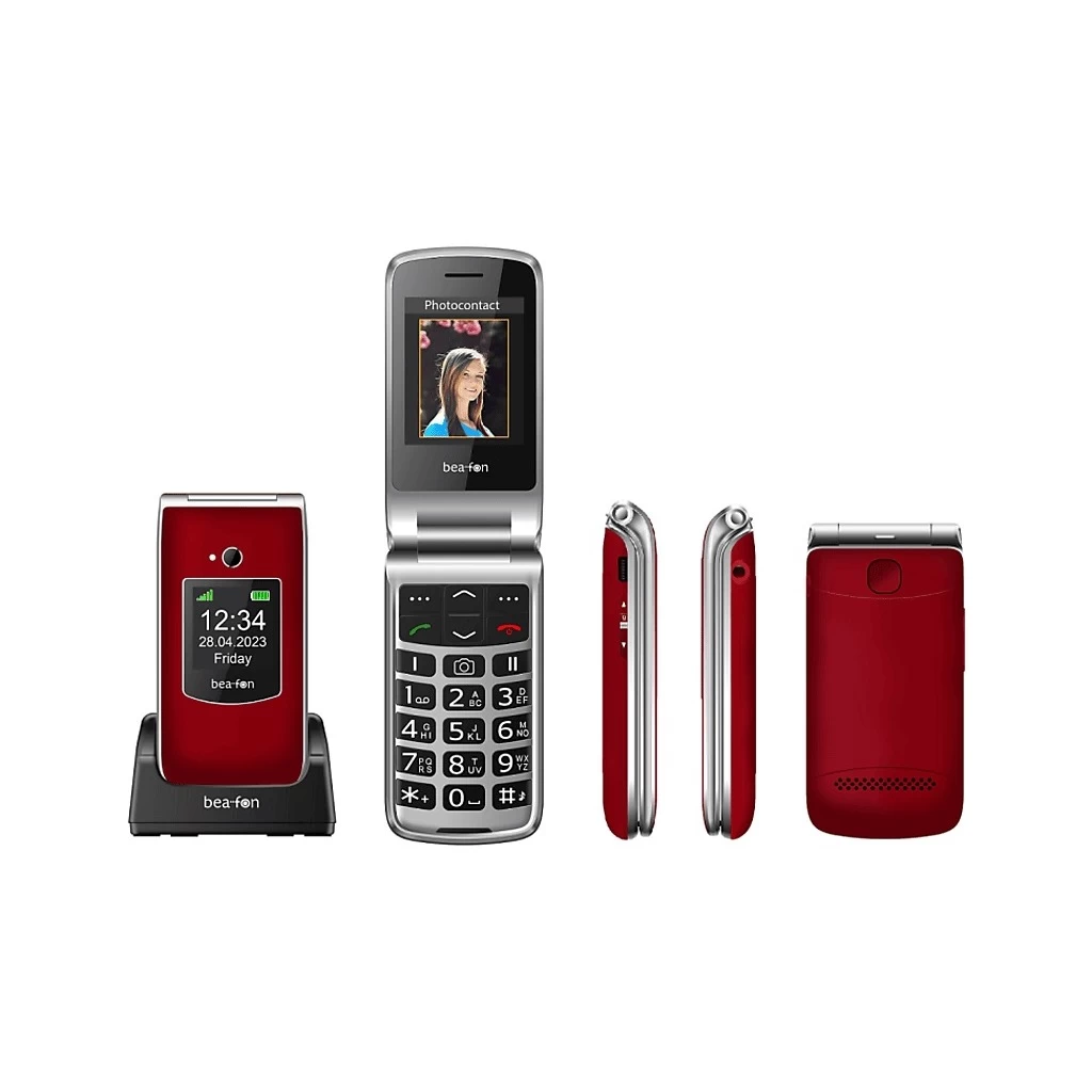 Beafon SL605 2,4″ Flip Mobiltelefon PIROS