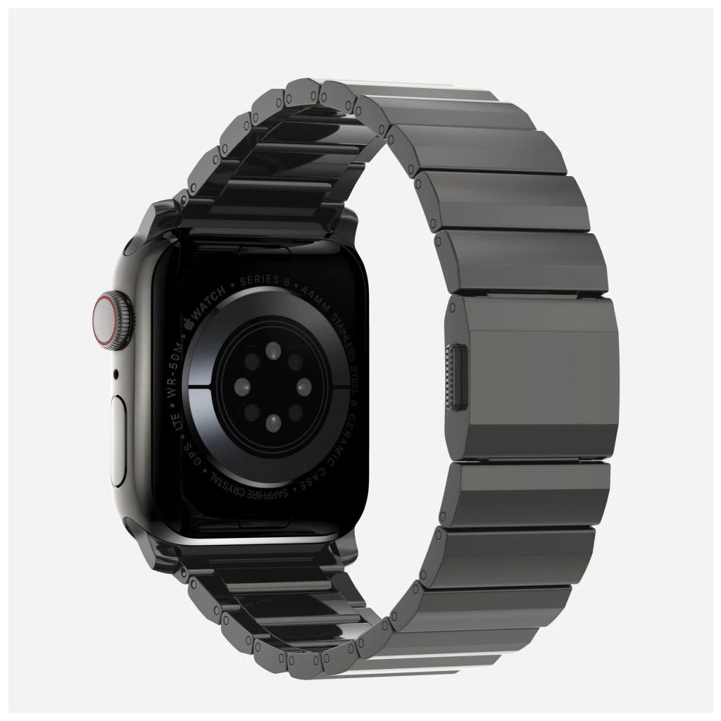 Tech-Protect STEELBAND rozsdamentes acél óraszíj Fekete, Apple Watch 42mm (S1-S3) / 44mm / 45mm / 46mm / 49mm készülékhez